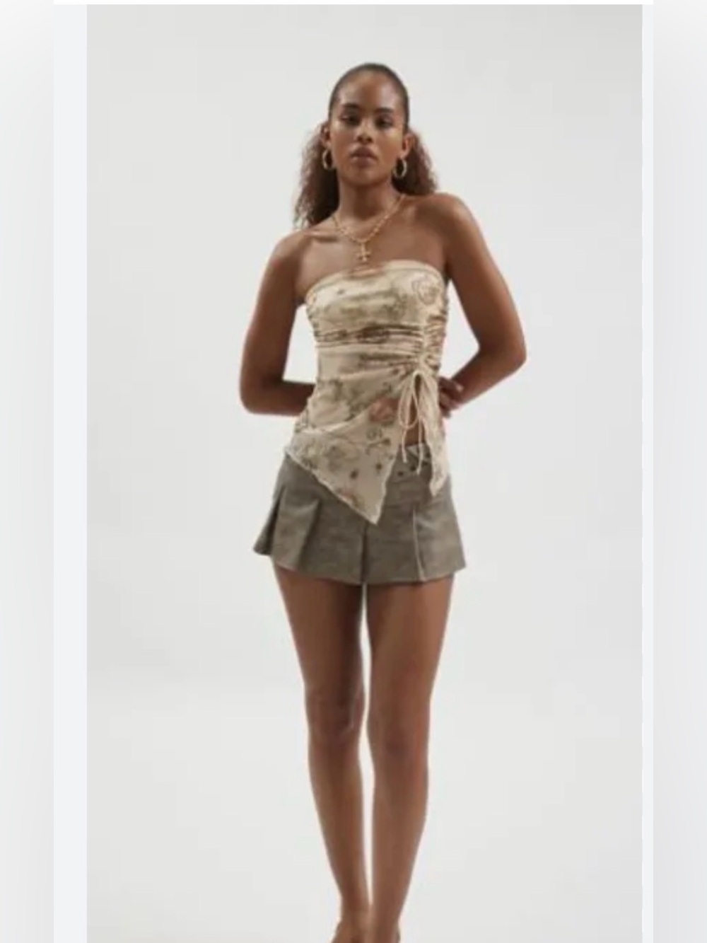 Urban Outfitters Silence + Noise Remy Tube Top Fairycore Coquette Small - Picture 2 of 11